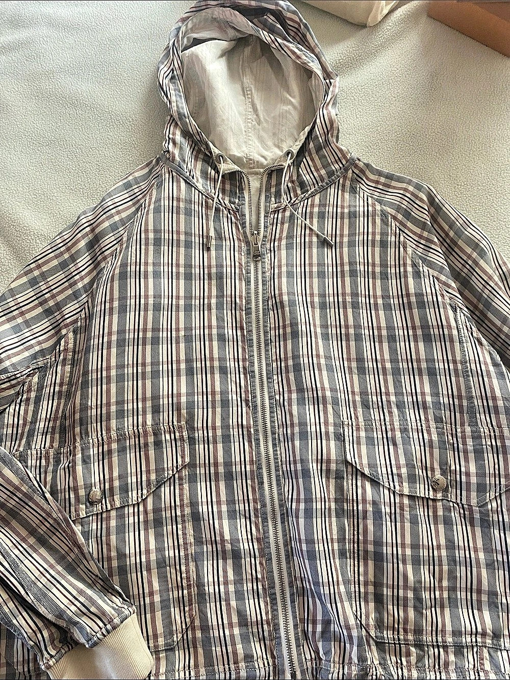 Louis Vuitton Double Face Reversible Damier Check Blouson Plaid Jacket Size 48